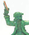 war games sculpt of a highwayman. Size: 15mm tall